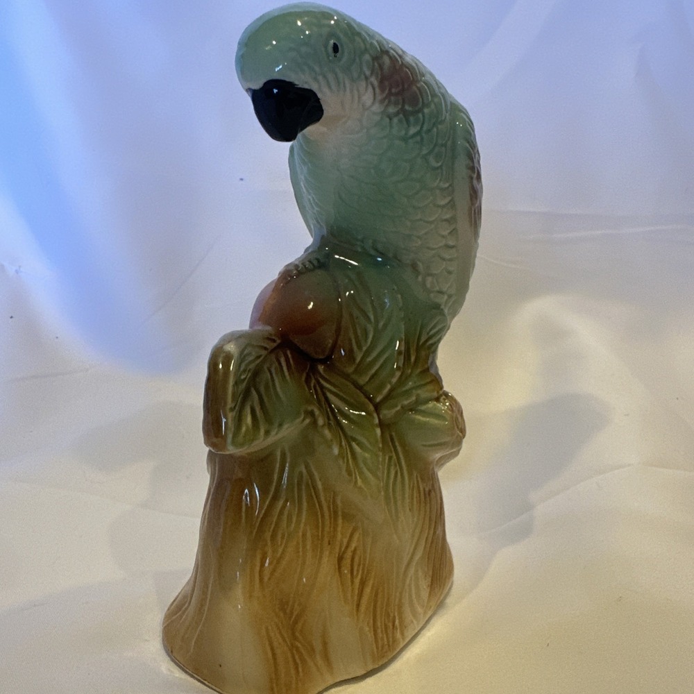 Vintage Ceramic Parrot Beautiful Parakeet 1960's Figurine Made in Brazil 200B EC - Picture 16 of 16